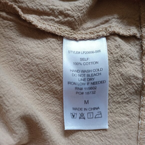 Lush Women's Size M Shorts Tan - Picture 4 of 4